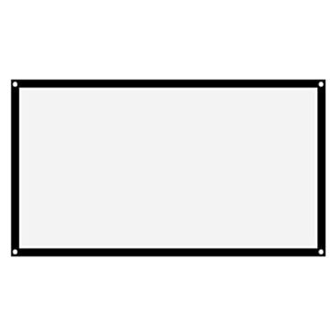 Imagem de Generic Tela de Projeção de Poliéster Branco Macio Dobrável e Fácil de Transportar para Cinema Ao Ar Livre para Cortina de Projetor 16:9 (72 polegadas)