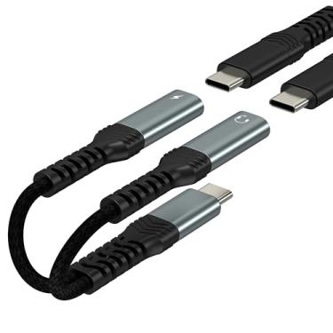 Imagem de Adaptador divisor USB C (2 em 1) para iPhone 17 16 15 Pro Max, cabo de carregamento, dongle de áudio, tipo C, cabo auxiliar de carregamento, fone de ouvido rápido multiportas, para iPad, compatível