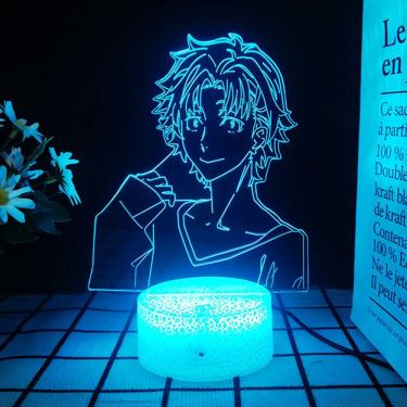 Imagem de Luz noturna LED 3D Bungos Strays Dogs Edgars Allans Poes