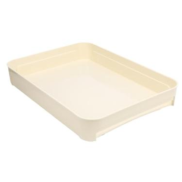 Imagem de Organizador de armário removível, sem broca, gaveta deslizante sob a pia, bandeja de armazenamento com trilho deslizante para cozinha, banheiro, material PP durável 16,73 x 12,01