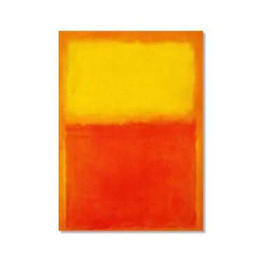 Imagem de Pôster de arte de parede vintage Mark Rothko arte moderna abstrata blocos de cores minimalista pintura em tela impressão sala de estar decoração de casa (SKU7,20,3x30,5 cm = (20 x 30 cm), sem moldura)