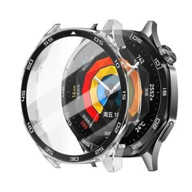 Imagem de EPANO Capa PC para Huawei Watch GT4 5 cobertura total 46 mm capa protetora de tela para Huawei Watch GT5 Pro Watch Cases, GT5 46mm, Ágata