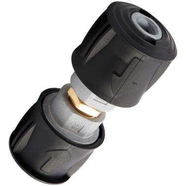Imagem de Eyech Adaptadores de lavadora de pressão, acoplador de mangueira de conexão rápida M22 de 14 mm, acoplador de extensão de mangueira a mangueira de alumínio compatível com arruelas elétricas da série K
