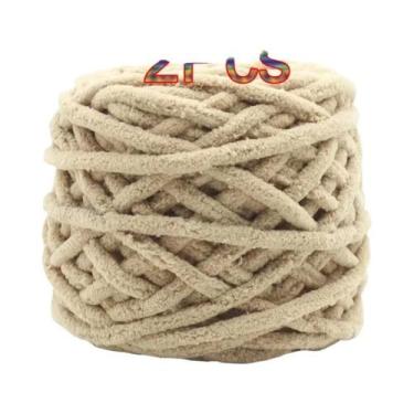 Imagem de Fio De Poliéster Macio E Grosso (2 Peças) Para Tricô Manual, Crochê, C