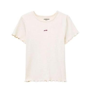 Imagem de Blusa Infantil Hering Manga Curta Em Ribana Menina-Feminino