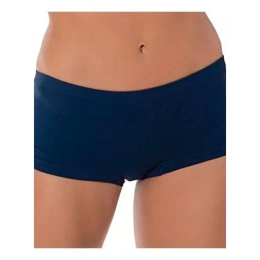 Imagem de Calcinha Short Demillus 055601 Feminina Sem Costura Microfibra T. Únic