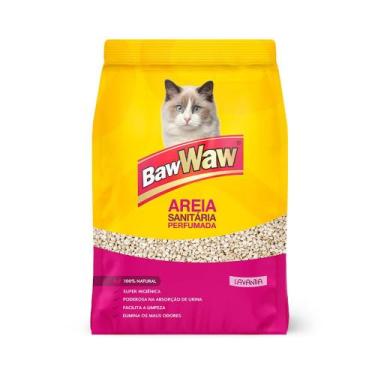 Imagem de Areia Sanitária Perfumada Baw Waw Para Gatos 4kg