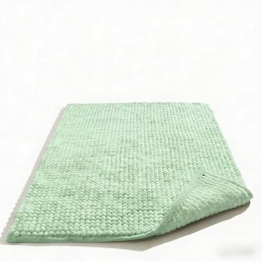 Imagem de Kit Tapete de Banheiro 40x60cm Antiderrapante - Microfibra Absorvente,Ideal para Banheiro Residencial, Prático e Seguro (Verde,6 Tapetes)