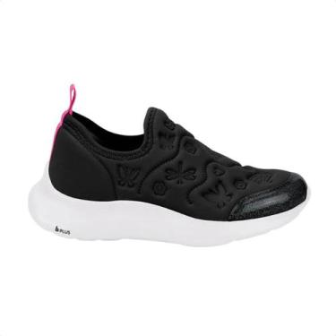 Imagem de Tênis Corrida Menina Infantil Bibi Action Preto, Preto, Pink, 33