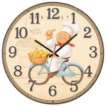 Imagem de Relógio De Parede 29cm Cozinha Decorativo Silencioso Pendulart (Cozinha24 - Anjou Fruits)