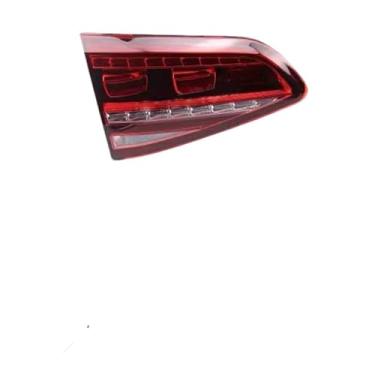 Imagem de FLJOYOEU Luz de freio, para-choque traseiro, lanternas traseiras, luz traseira, compatível com VW Golf 7 2013 2014 2015 2016 2017 (lado esquerdo, vermelho escuro interno)