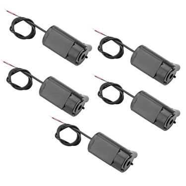 Imagem de Luqeeg Mini Bomba de água Submersível Durável de Baixo Ruído para Aquário Fonte de Tanque de Peixes, DC 3V-5V Conjunto de 5 para Fonte Pequena, Aquário, Método de Fiação vermelho: Preto