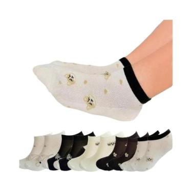 Imagem de Meias De Corrida Femininas De Verão Em Malha, 510 Pares, Finas, Cano C