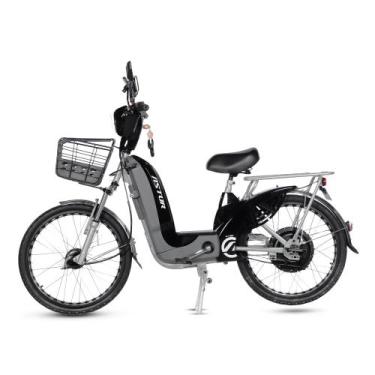 Imagem de Bicicleta Elétrica 800w Astur com Acelerador E-Vibe 48V 15AH, Preto