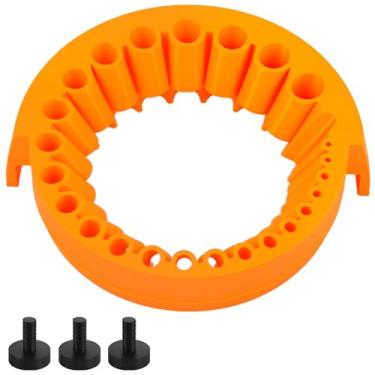 Imagem de MABCIRY Afiador de brocas, ferramenta de moagem de broca de plástico eficiente, acessórios de rebarbadora multiuso para brocas de 2 a 13 mm, compatível com moedor de 125 mm para moagem e polimento