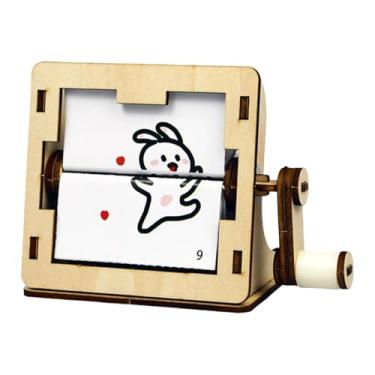 Imagem de TTETTZ Kit de modelo de máquina de animação manual, brinquedo educativo para experimentos científicos faça você mesmo, ideal para crianças em fase de