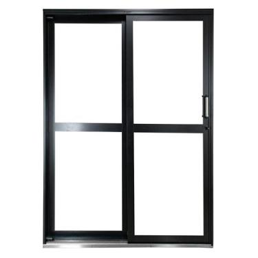 Imagem de Porta de Correr de Aço 215x160cm com Vidro Ideal Crv Esquadrias Abertu