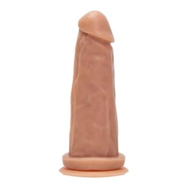Imagem de Prótese Maciça Com Ventosa 16,5 X 4,5Cm Brinquedo Adulto Realista Dildo Consolo MVN07 (NATURAL)