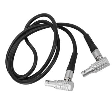 Imagem de fosa Cabo de Alimentação Macho de 2 Pinos Em ângulo Reto, Liga de Borracha de 34,3 pol. de Comprimento Com Bainha Anti-rasgo, para Teradek Bond SmallHD Cine Ronin RS2 RS3 Pro Z CAM