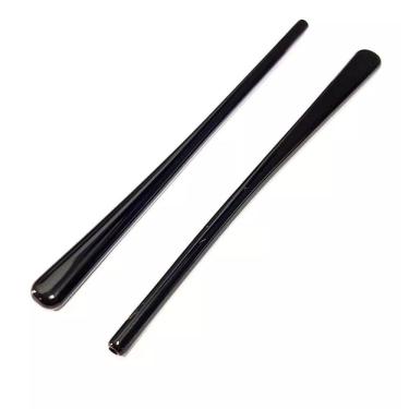 Imagem de Kit 02 Pares Ponteiras Óculos Silicone/Acetato Preto P 35