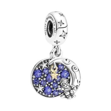 Imagem de Pingente De Prata 925 Com Peixe, Barco, Flor, Coqueiro, Sol, Lua E Est