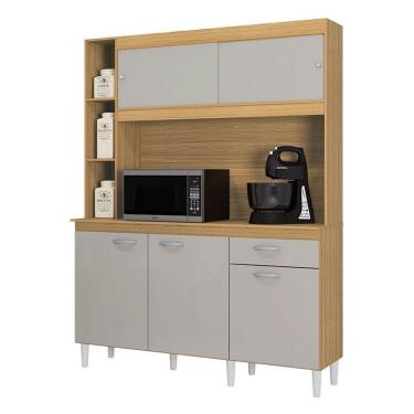 Imagem de Cozinha Kit Duda 140 Cm Damasco Off White - Poquema