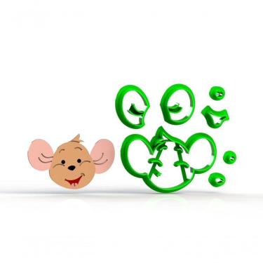 Imagem de Cortador Ursinho Pooh - Rito Canguru Modular Tamanho 6 Cm