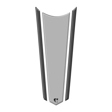 Imagem de Adesivo Faixa Gravata Resinado Tanque Moto Honda Cinza Cinza Escuro