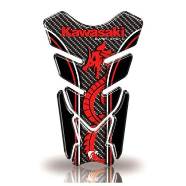Imagem de Protetor De Tanque Adesivo Moto Kawasaki Vermelho