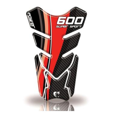 Imagem de Protetor De Tanque Adesivo Moto Alta Cilindrada 600 Vermelho