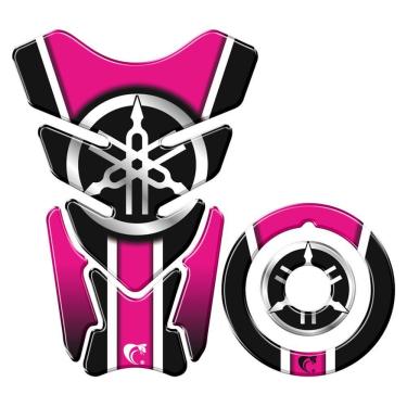 Imagem de Adesivo Protetor Tanque E Bocal Moto Yamaha Diapasão Pink