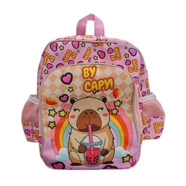 Imagem de Mochila Escolar Infantil Baby Capivara - Gv Bolsas