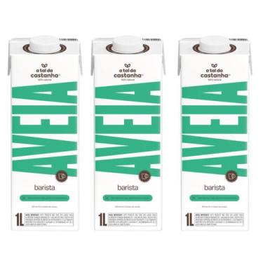 Imagem de Kit 3 bebida vegetal barista aveia 1l a tal da castanha