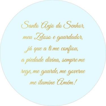 Imagem de Painel de Lona Redondo Santo Anjo - Fabrika de Festa, 180x180cm