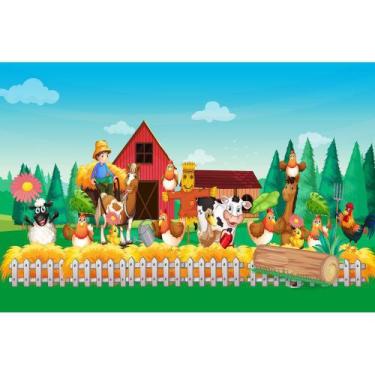 Imagem de Painel De Lona Fazendinha Feliz Turma da Fazenda - Fabrika de Festa, 1
