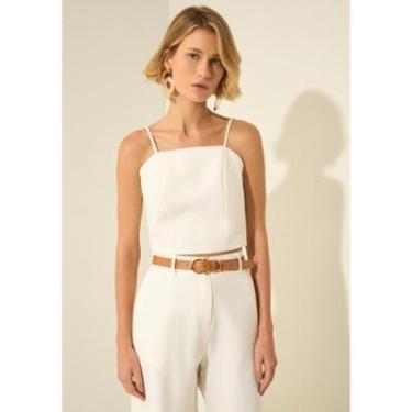 Imagem de Blusa Cropped De Alças Com Decote Reto-Feminino