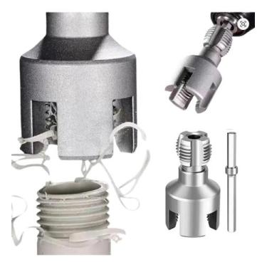 Imagem de Tarraxa Rosca Interna E Externa Pvc 3/4' Para Parafusadeira - Bomvink