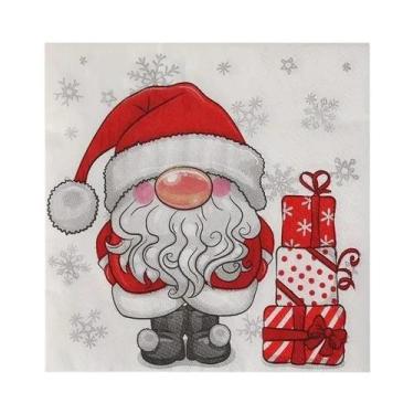 Imagem de 20pcs Guardanapos De Papel De Natal Com Tema De Papai Noel Branco De 2