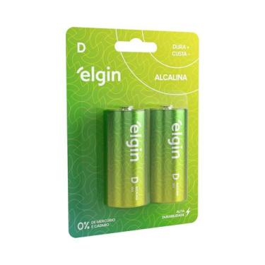Imagem de Elgin Tipo D Alcalina Cartela com 2 unidades