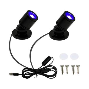 Imagem de Lâmpadas UV Ultravioleta 1W, Holofotes Fluorescentes De Luz Negra Para