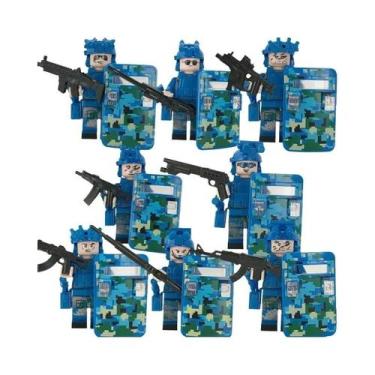 Imagem de Blocos De Montar Militares E Policiais Fantasma: Peças Pequenas Para C