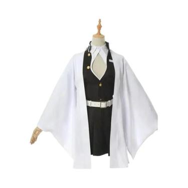 Imagem de Fantasia De Cosplay Kanroji Mitsuri Kimetsu No Yaiba, Uniforme De Kimo