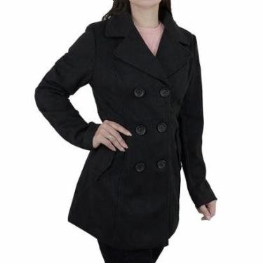 Imagem de Casaco Feminino Facinelli By Mooncity Médio Preto - 610257-Feminino