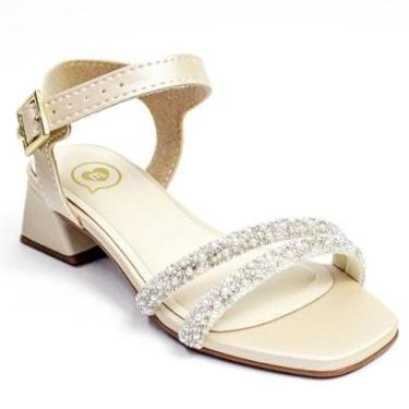 Imagem de Sandália Molekinha Salto Menina Infantil Brilho 2347.107-Feminino