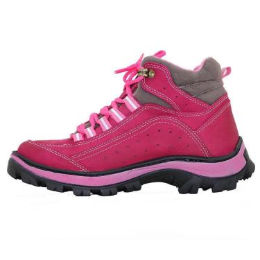 Imagem de Tênis Feminino Adventure para Trilha em Couro Bordô Atron Shoes 019-Unissex