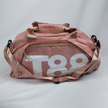 Imagem de Bolsa Mala Esportiva Mochila Transversal Impermeável rosa - LF Present