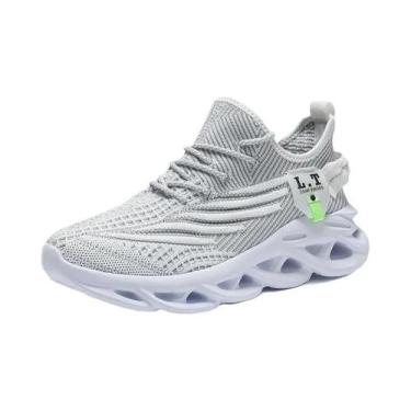 Imagem de Tênis Masculino Preto Respirável Em Malha Para Corrida E Caminhada, Le