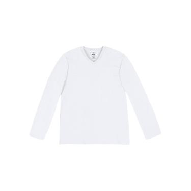 Imagem de Camiseta Hering Básica Manga Longa Decote V Masculina-Masculino