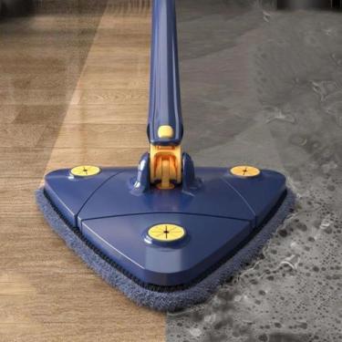 Imagem de Mop Triangular Esfregão Rodo Limpeza Vidro Janela Piso Cerâmica Altura