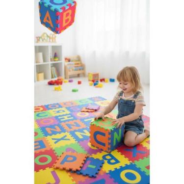 Imagem de 2x Tapete EVA Infantil Térmico Alfabeto Colorido 26 Peças - Congratula